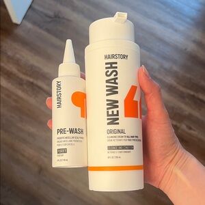 New Wash & Pre-Wash Hair Cleansing Duo - White & Orange